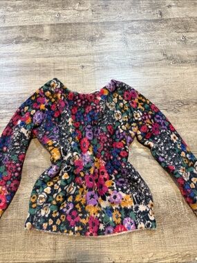 Anthropologie floral sweater